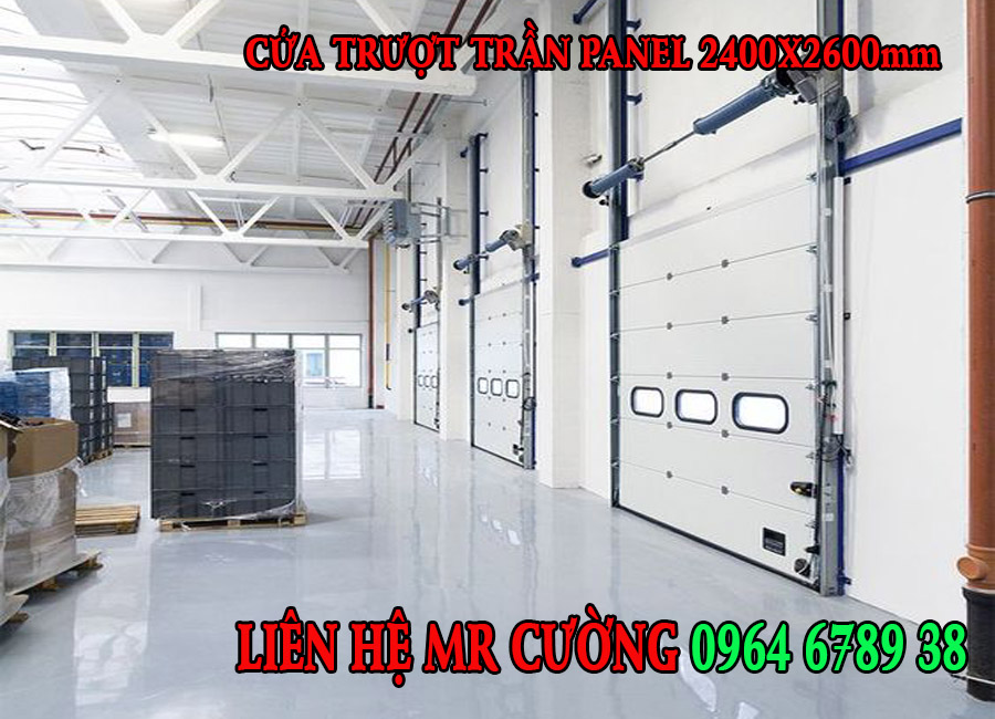 Cửa trượt trần Panel 2400x2600mm
